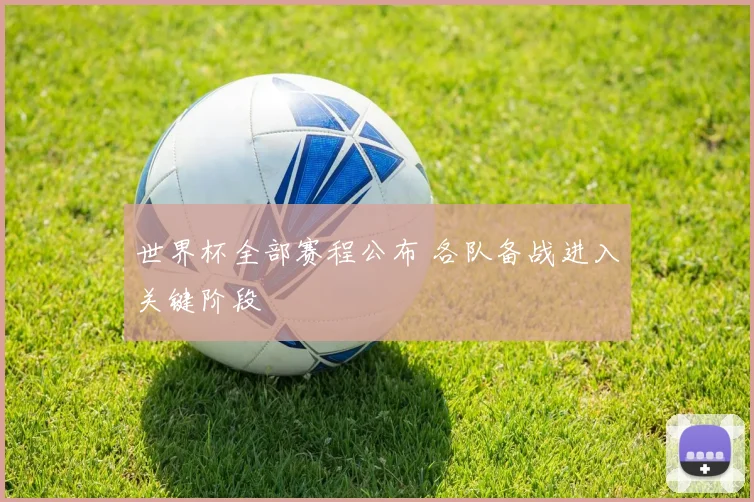 世界杯全部赛程公布 各队备战进入关键阶段